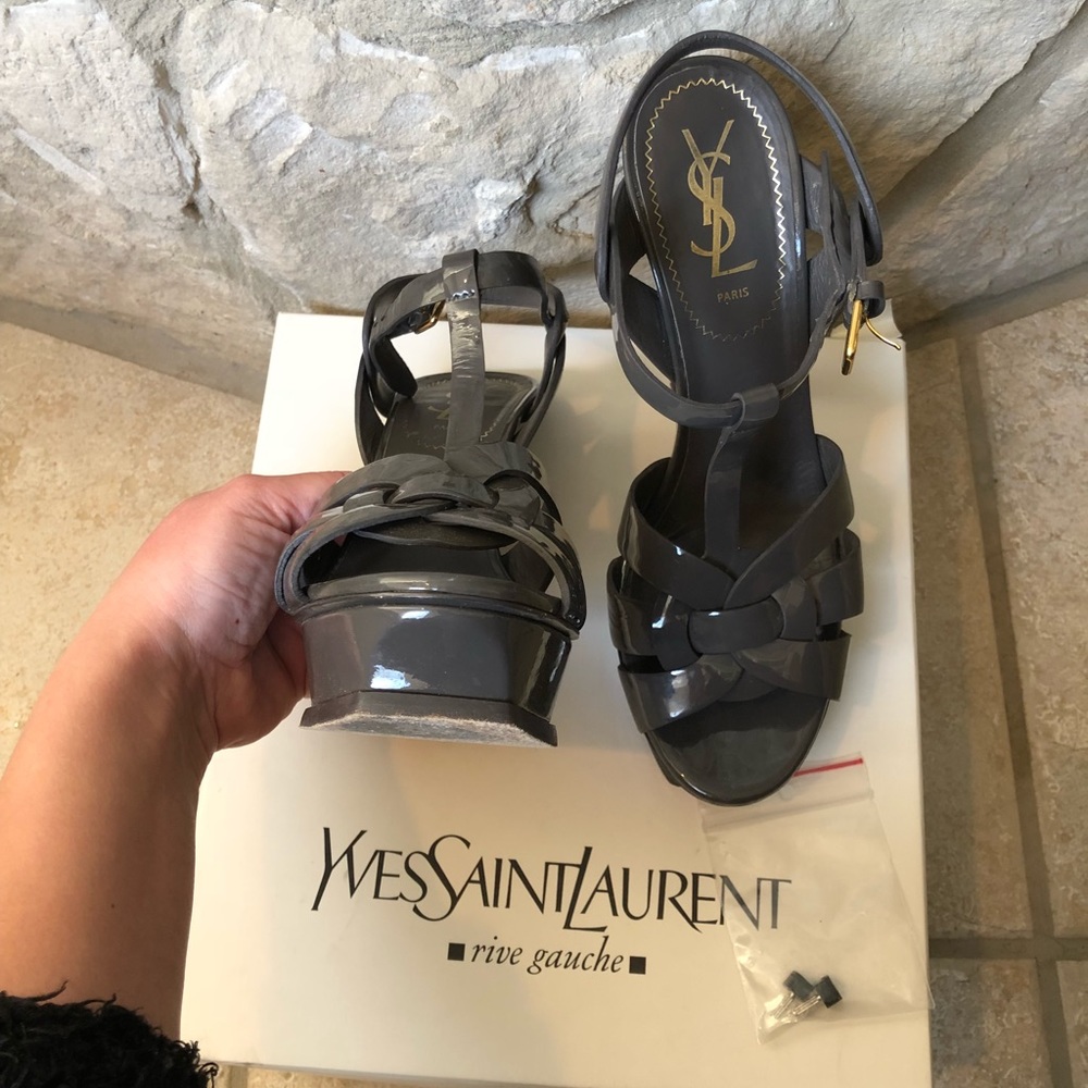 Yves Saint Laurent Tribute 105 sandals Seppia - Picture 6 of 7